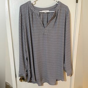 LOFT tunic print top
